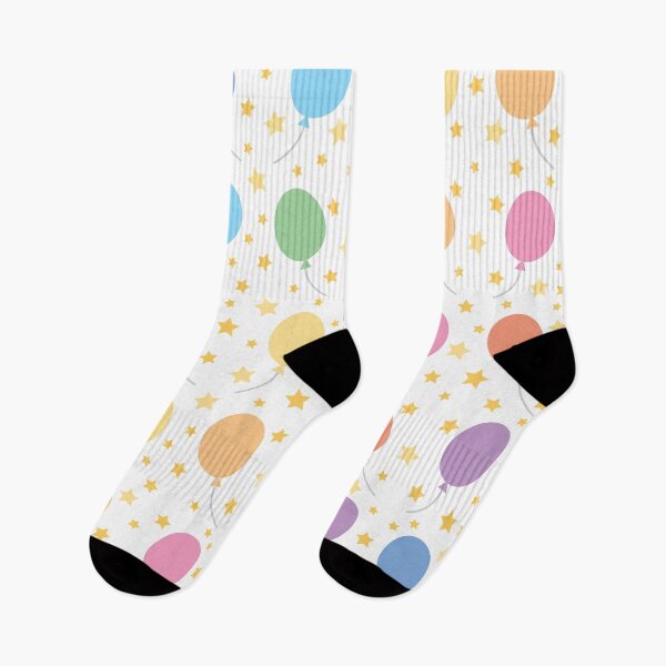Item preview, Star and fun party balloons pattern designed and sold by RaionKeiji.
