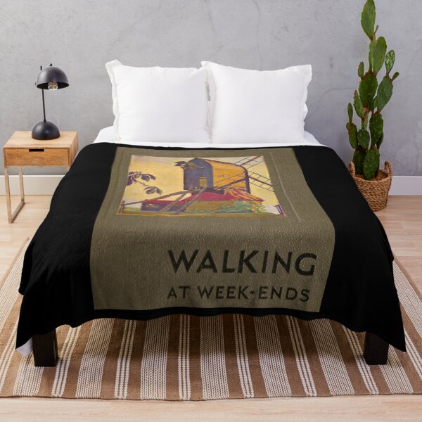 Item preview, Walking retro poster designed and sold by CorasPosters.