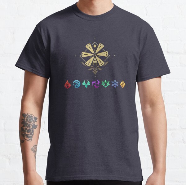 Genshin Schlagelemente wirken Classic T-Shirt