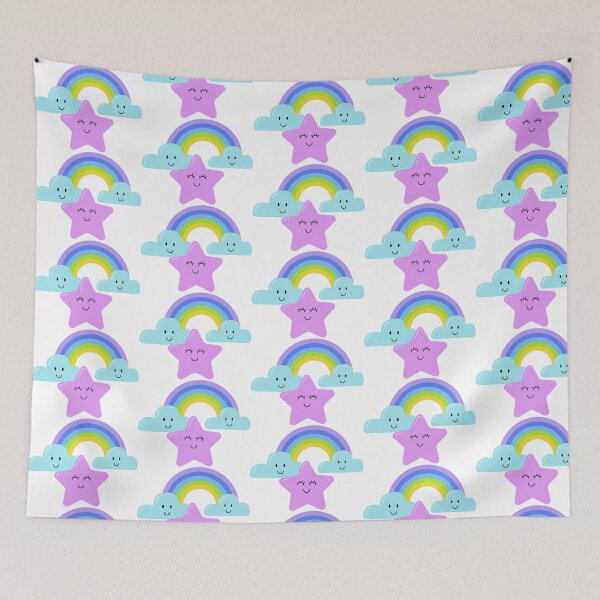 Item preview, Kawaii Star clouds and rainbow designed and sold by CarolinasDsgns.