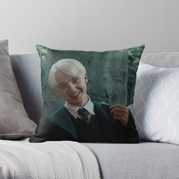 draco malfoy blanket / stickers Throw Pillow