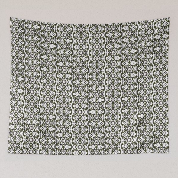 Item preview, Christmas Red and Green Snowflake Textile Pattern  designed and sold by Zen  Goat.