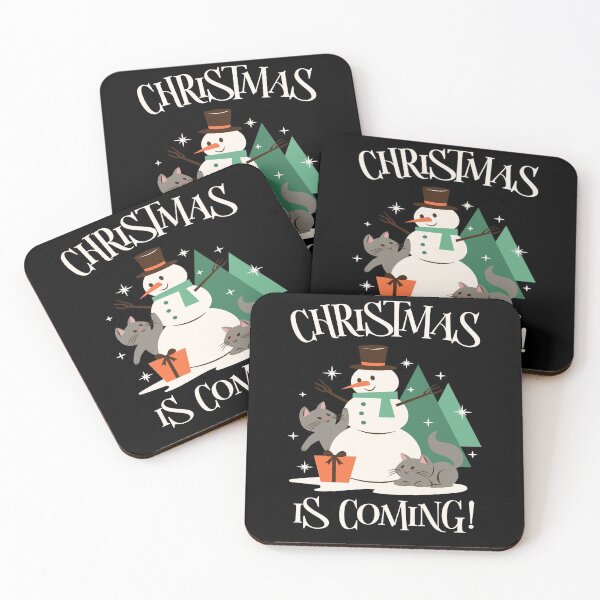 Item preview, Xmas is Coming - Christmas is Coming Cats designed and sold by Coder-T.