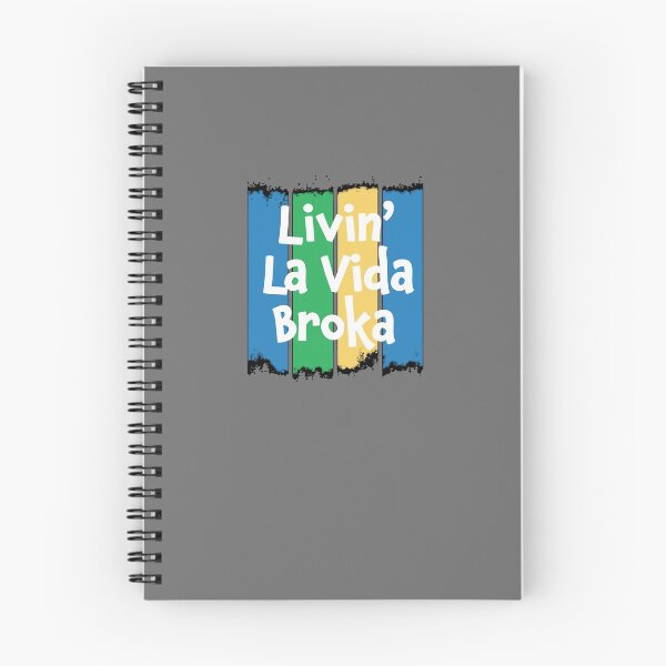Item preview, Livin' La Vida Broka - Funny Quote Gift - Retro Colrs & White Lettering Design designed and sold by Richard529.