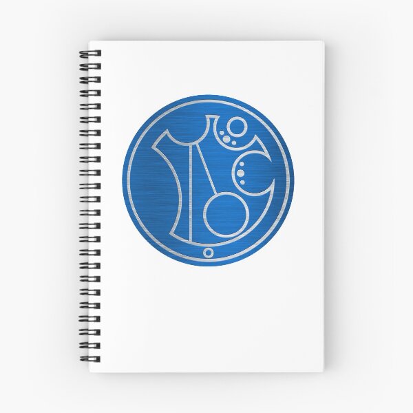 Item preview, Andrew in Circular Gallifreyan Alphabet in Brushed Metal on Regal Blue designed and sold by Darcy777.