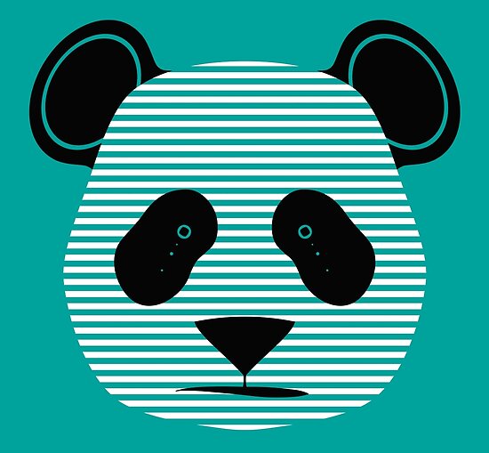 "panda stripes" Poster by asyrum Redbubble
