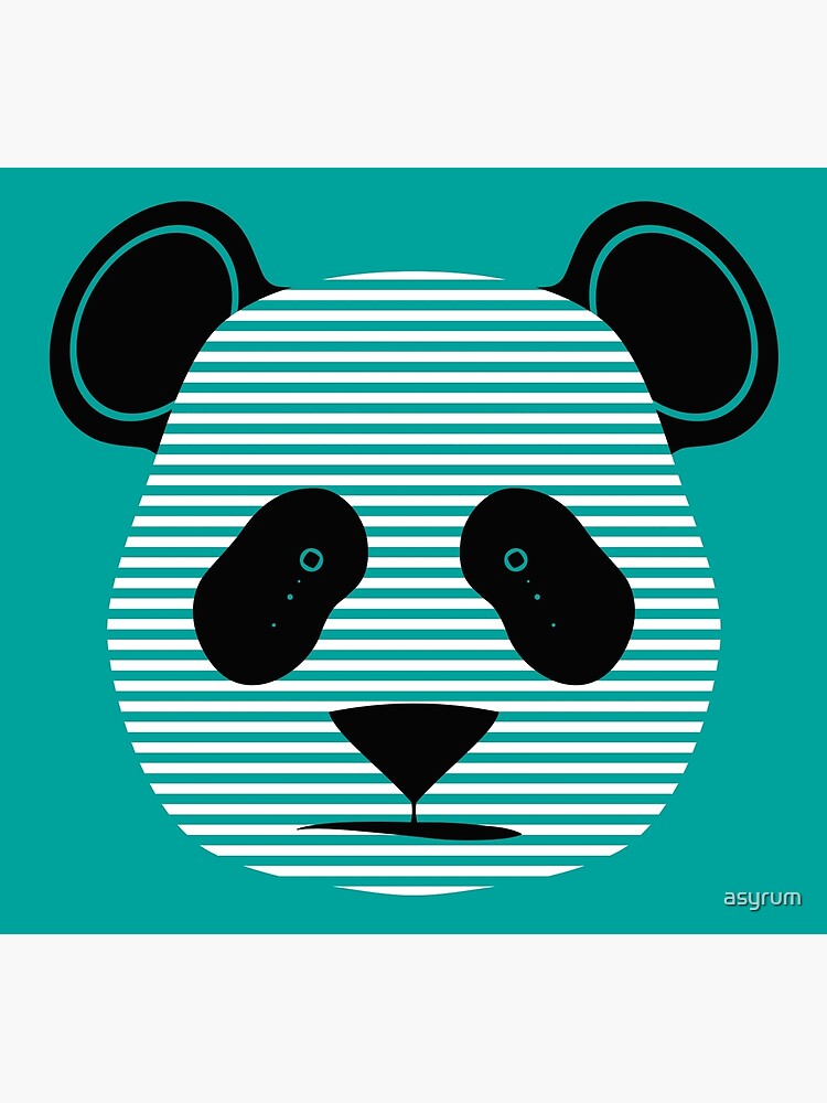 "panda stripes" Poster by asyrum Redbubble