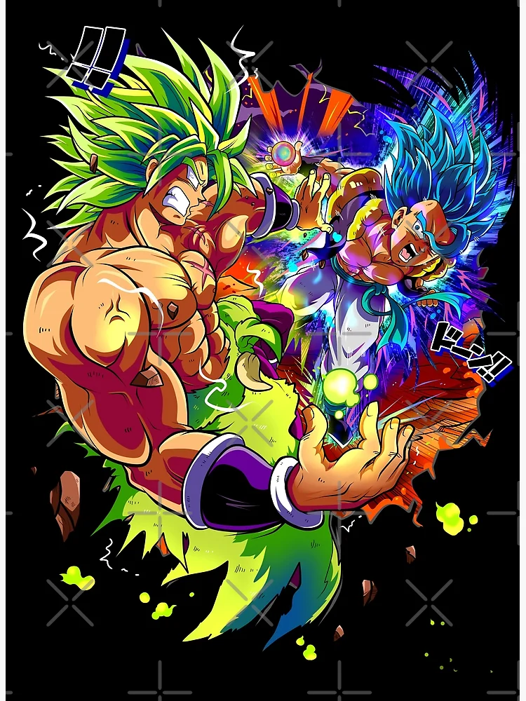 Gogeta Blue vs Broly Greeting Card by Lac Lac