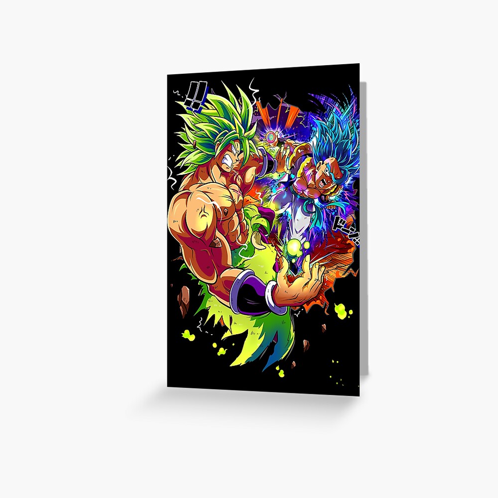 Gogeta Blue vs Broly Greeting Card by Lac Lac