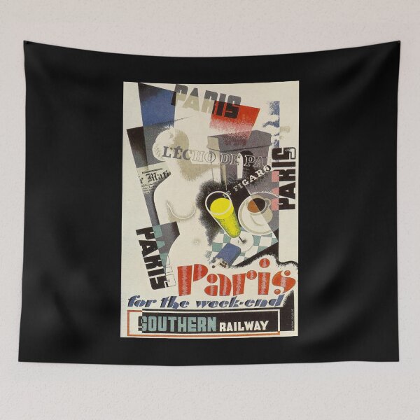 Item preview, Paris retro poster designed and sold by CorasPosters.