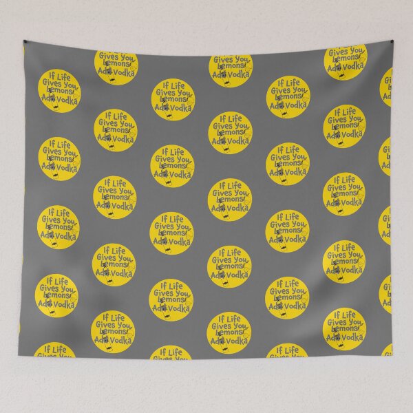 Item preview, If Life Gives You Lemons Add Vodka - Funny Quote Gift for the Parties - Yellow & Clear Lettering Design designed and sold by Richard529.