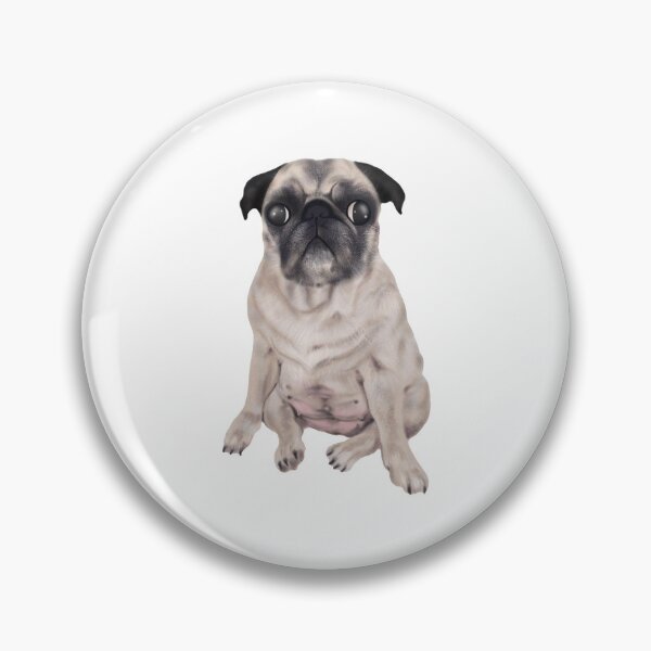 Item preview, Coco The Pug White designed and sold by CoconatStudio.