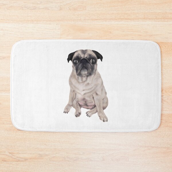 Item preview, Coco The Pug White designed and sold by CoconatStudio.