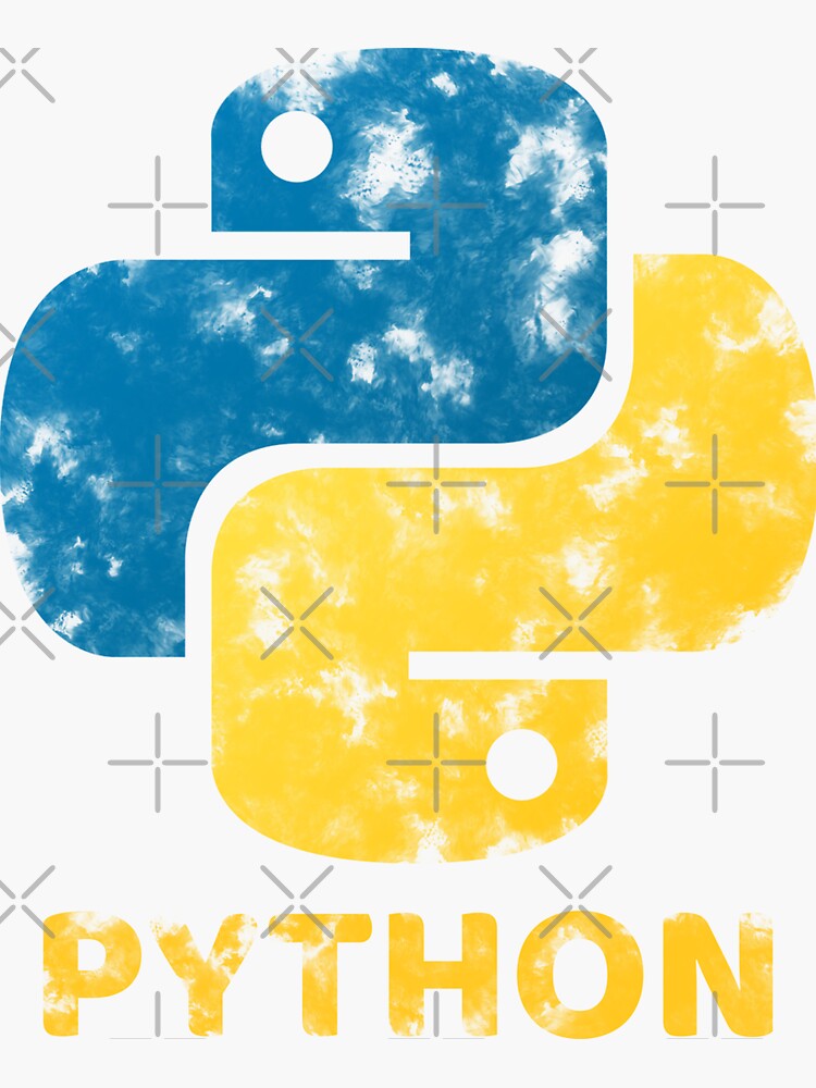 "Python Logo" Sticker for Sale by Mechalina | Redbubble