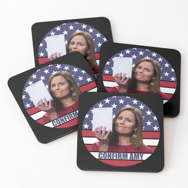 Item preview, Confirm Amy Coney Barrett Holding Up Notepad  designed and sold by Jennifer Church.