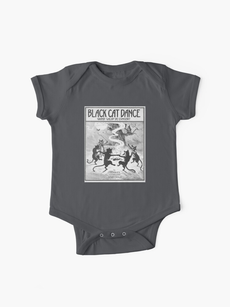 Black Cat Dance Witch Watching Black Cats Dance in the Moonlight | Baby  One-Piece