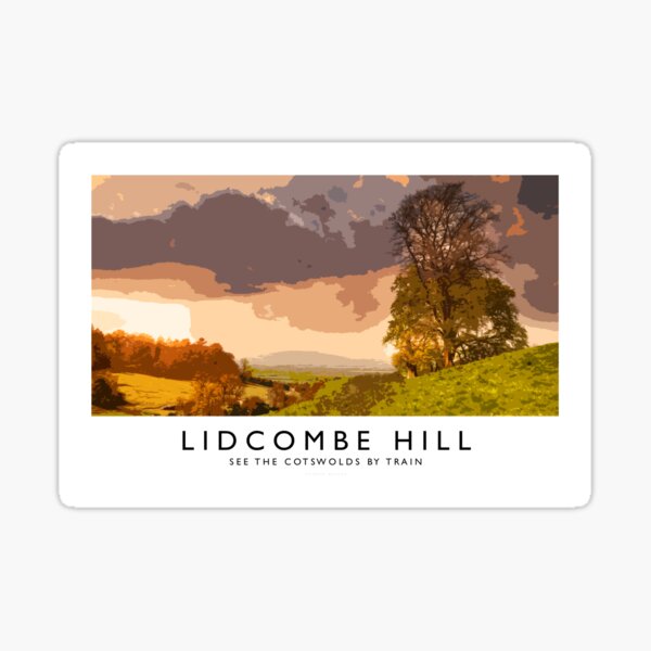 Lidcombe Hill (Railway Poster) Sticker