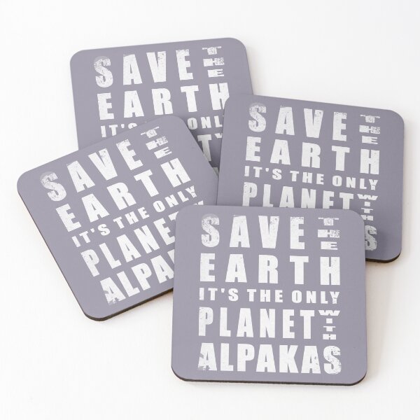 Item preview, Save the earth its the only planet with Alpakas climate change gift designed and sold by CareShare Design.