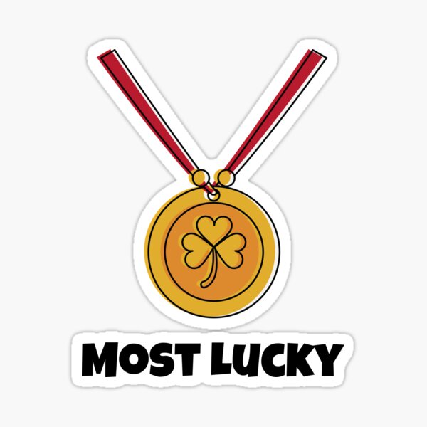 the-most-lucky-award-sticker-by-kammildesigns-redbubble