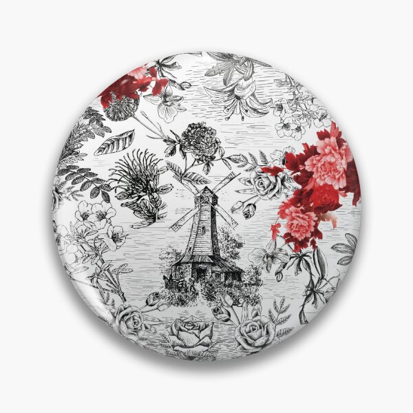 Item preview, Toile de Jouy Floral designed and sold by SamyMust.