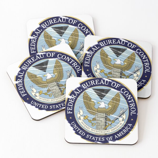 Item preview, Scratched federal bureau of control seal designed and sold by AidanMDesigns.