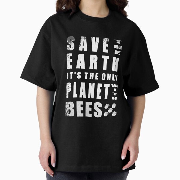 Item preview, Save the earth its the only planet with bees climate change gift designed and sold by CareShare Design.