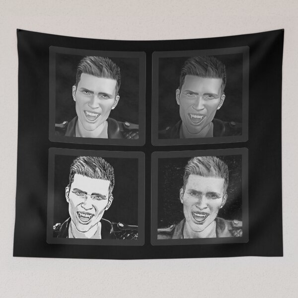 Item preview, Male Vampire Quartet In Black And White designed and sold by StormyMuse.
