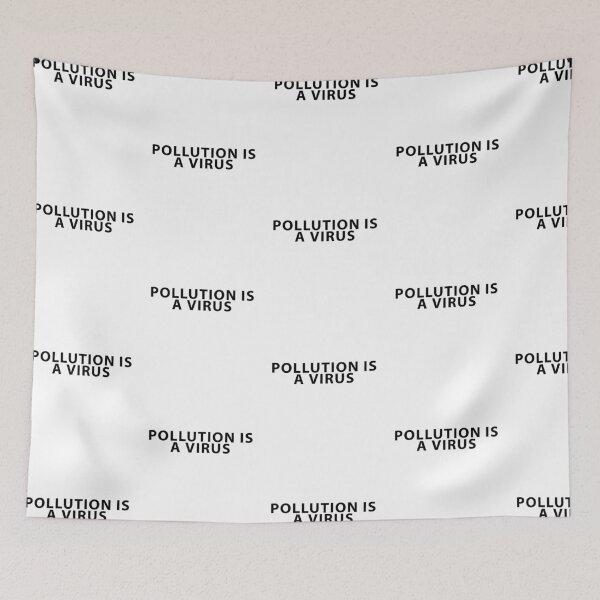 Item preview, Pollution is a Virus Simple designed and sold by Shujii.