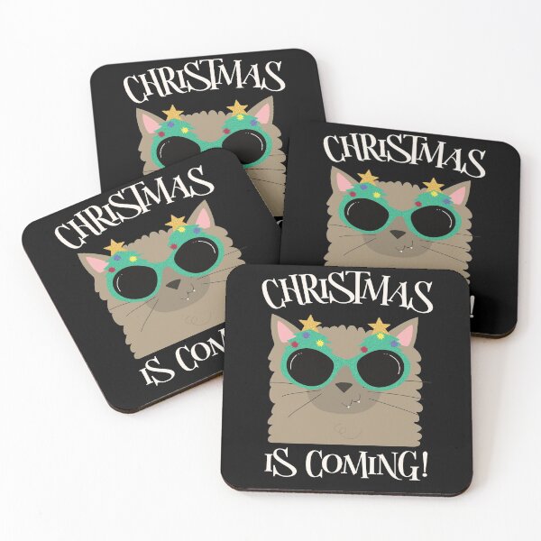 Item preview, Xmas is Coming - Christmas is Coming Cat designed and sold by Coder-T.