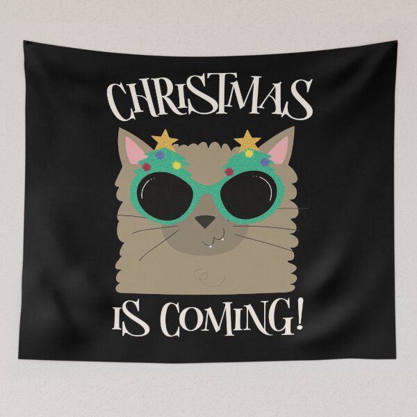 Item preview, Xmas is Coming - Christmas is Coming Cat designed and sold by Coder-T.