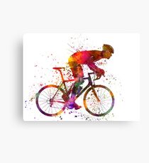 cyclist road bicycle Canvas Print