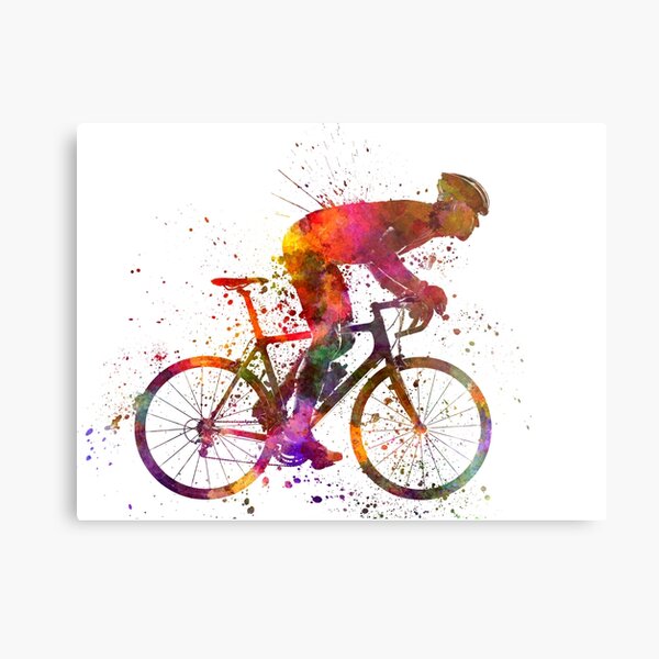 Radfahrer-Rennrad Metallbild
