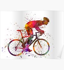 Radfahrer-Rennrad Poster