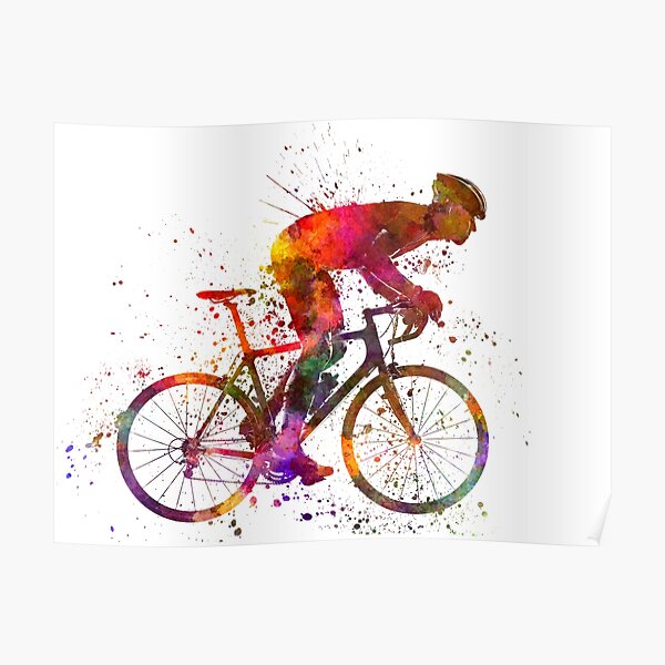 Radfahrer-Rennrad Poster