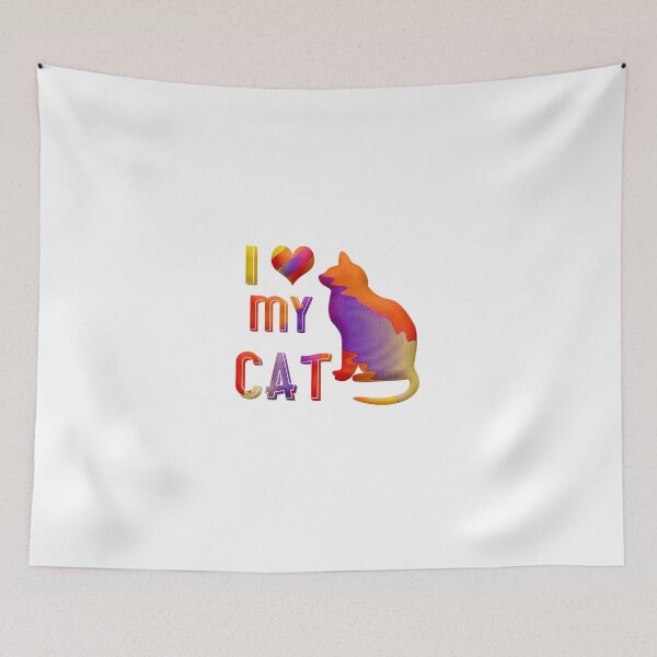 Item preview, I Love My Cat designed and sold by worldtrend.