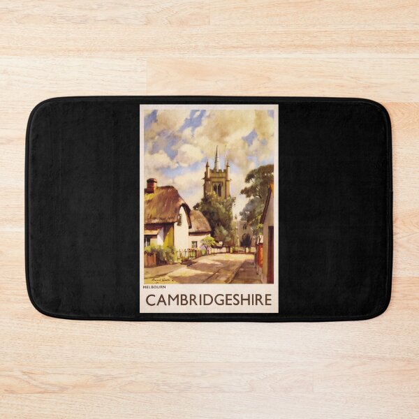 Item preview, Cambridgeshire retro poster designed and sold by CorasPosters.
