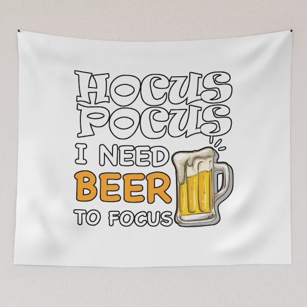 Item preview, Hocus Pocus I Need Beer To Focus designed and sold by Marstore.
