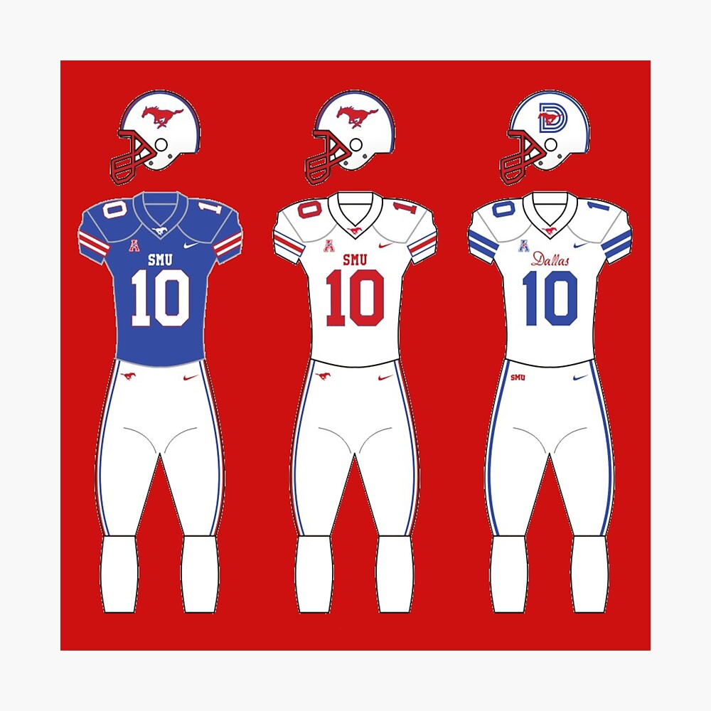 SMU Football Uniform, at Southern Methodist University's In…