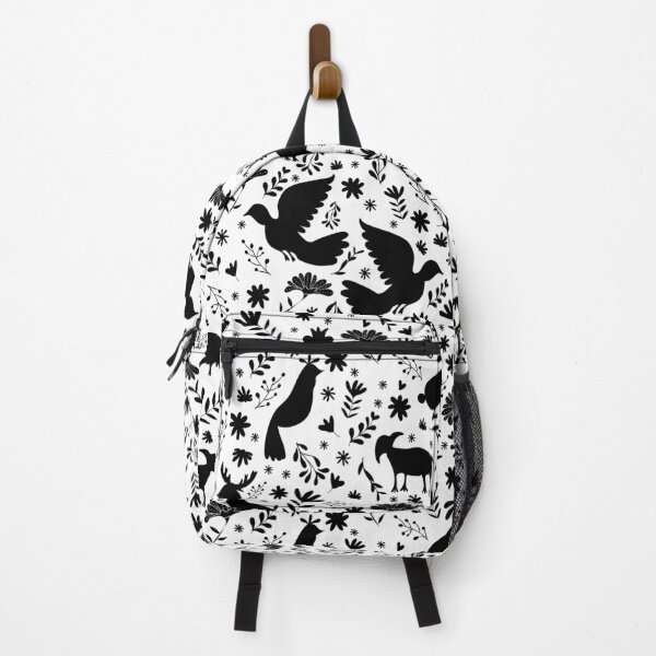 Item preview, Seamless Mexican Otomi Style monochrome Pattern designed and sold by CrisBanana.