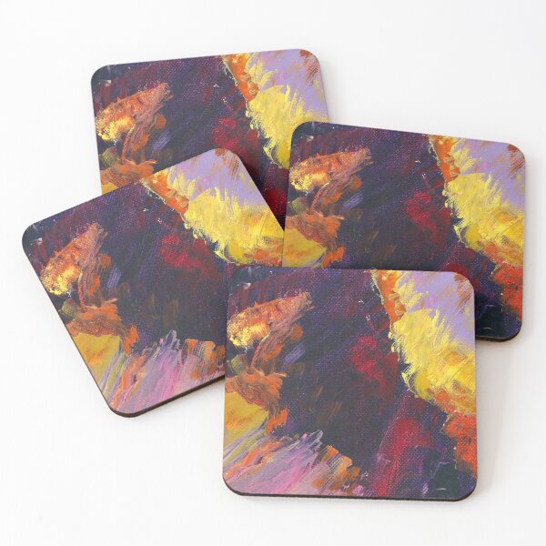 Item preview, Fiery Horizon, Conscious, Colorful Abstract Landscape Art by Courtney Hatcher  designed and sold by cghatcherart.