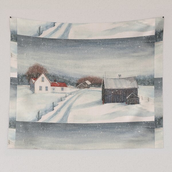 Item preview, Pennsylvania Farmhouse - Chance of Flurries  designed and sold by JanineRileyArt.