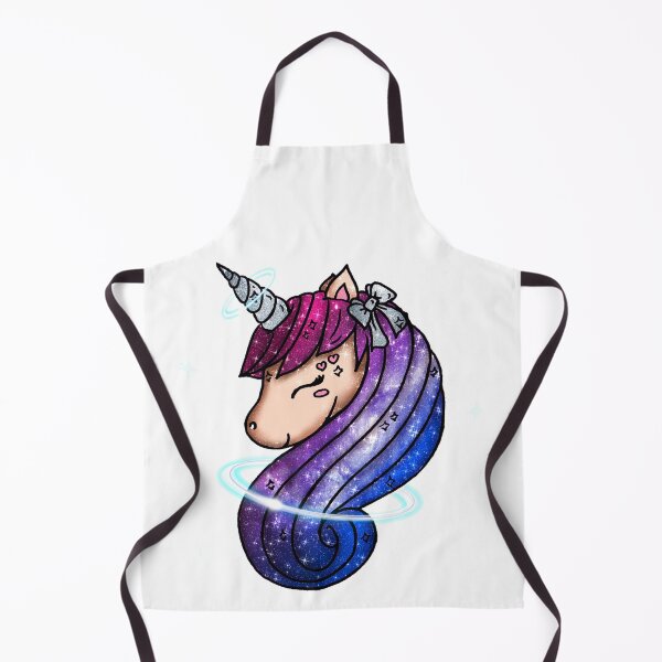 Aperçu de l'œuvre Licorne Galaxy Rose Bleu Saturne Nebuleuse Magique Kawaii créée et vendue par Jolly-Yosei.