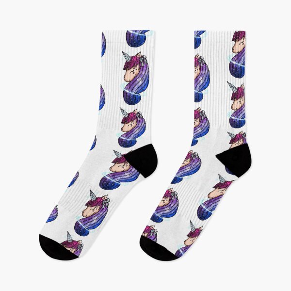 Item preview, Galaxy Unicorn Pink Blue Nebula Saturn Magical Kawaii designed and sold by Jolly-Yosei.