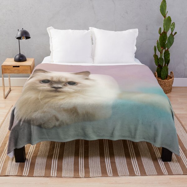 Item preview, Fluffy Himalayan Cat designed and sold by Elisabeth Lucas.