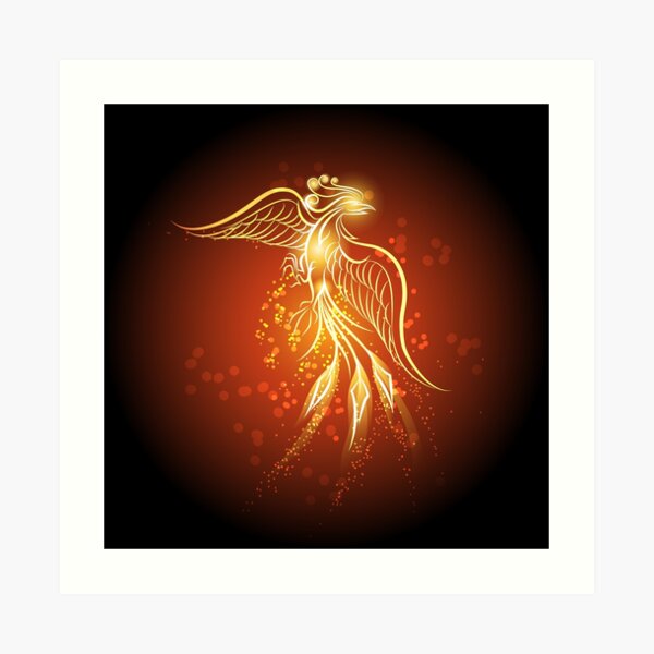 Rising phoenix Art Print