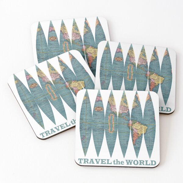 Item preview, Travel the World - Vintage Globe Map designed and sold by ittybittyowl.