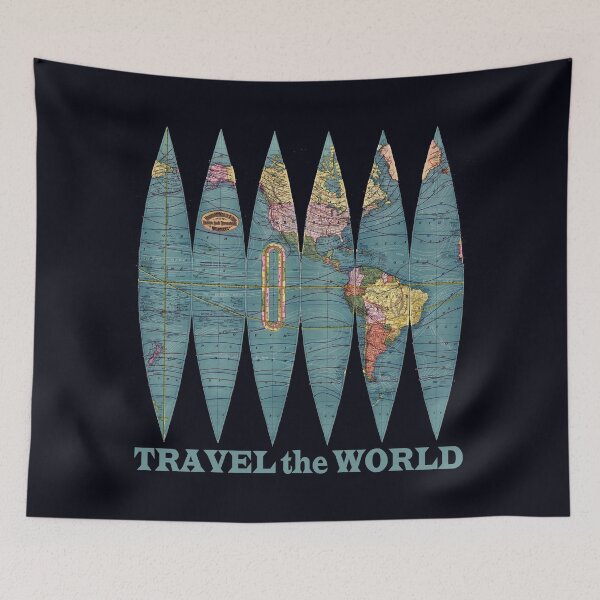 Item preview, Travel the World - Vintage Globe Map designed and sold by ittybittyowl.