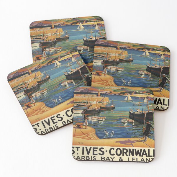 Item preview, St Ives retro poster designed and sold by CorasPosters.