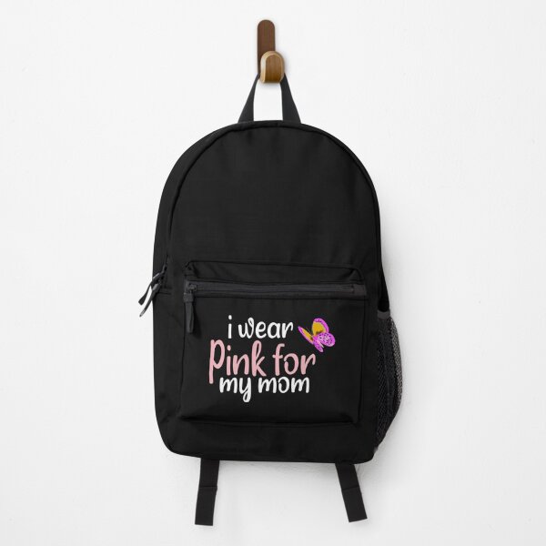 Item preview, I Wear Pink For My Mom: for mom, my mom ribbon, berast cancer, my hero, mom, mom hero, ribbon, cu,t funny,quotes,Moth,beautiful butterfly,Butterfly of Hope designed and sold by Chaos Pixel Studio.