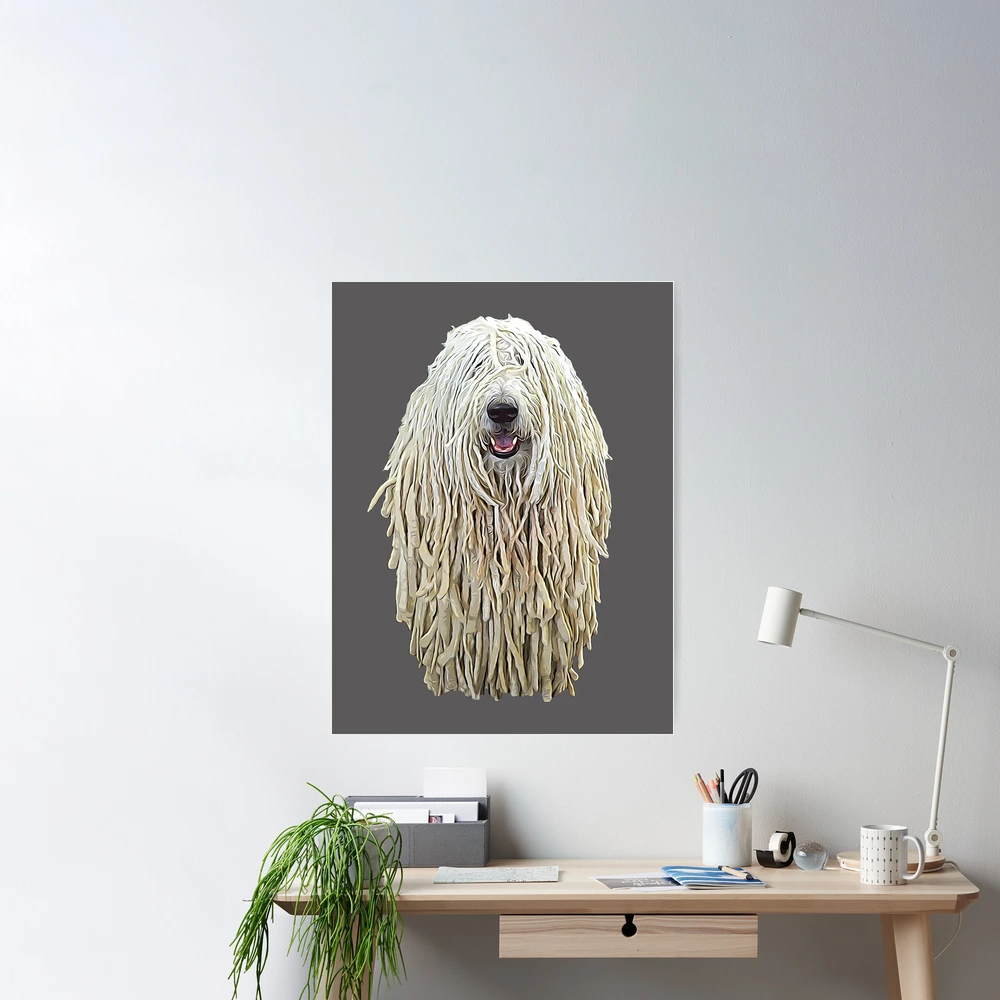 Komondor Dog Dreadlocks Poster for Sale by ElegantCat